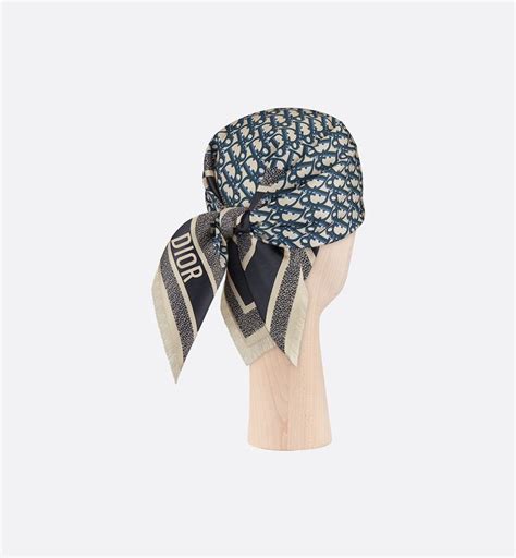 blue dior headband|Dior headband scarf.